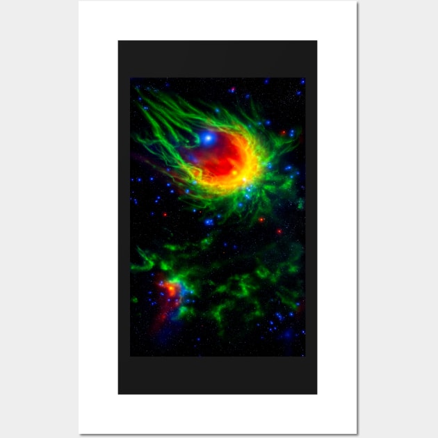 Black Light Space Painting "SB-02" Wall Art by UnderBlackLight